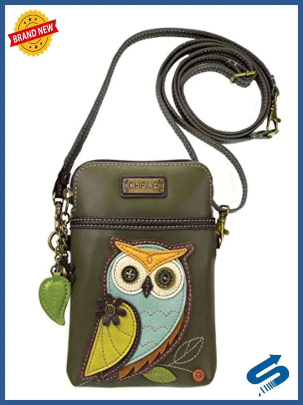 Convertible Crossbody Cell Phone Purse - Faux Leather, Adjustable Strap